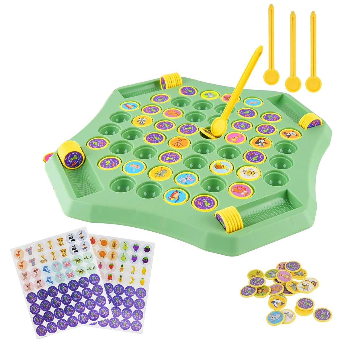 Animal Memory Flip Chess Game Montessori Matching Puzzle Board Game