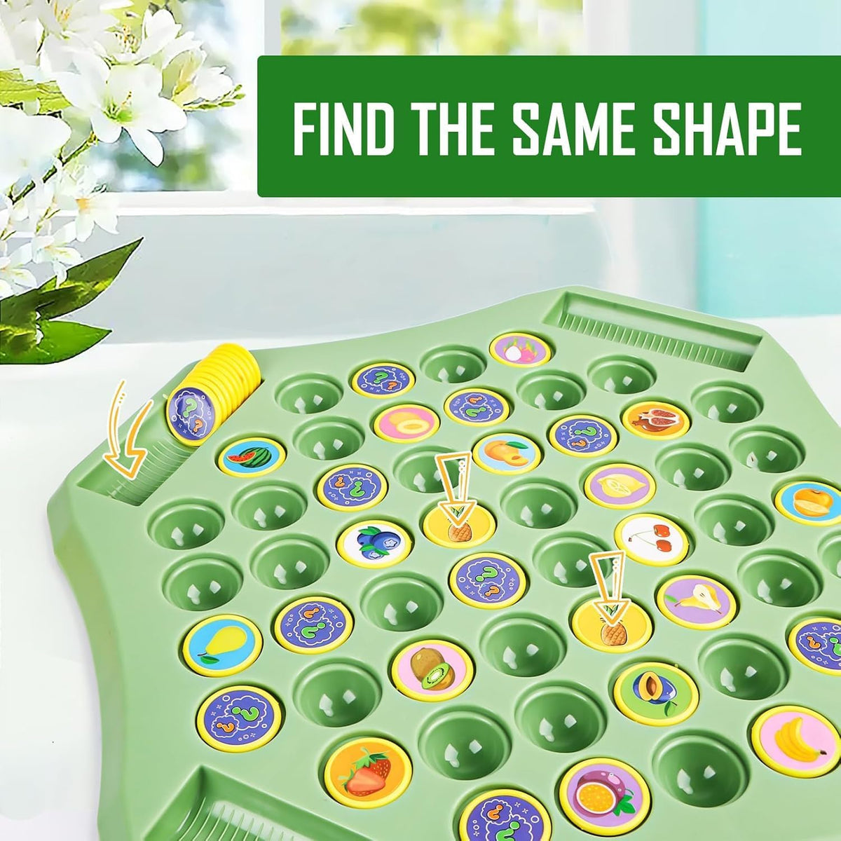 Animal Memory Flip Chess Game Montessori Matching Puzzle Board Game