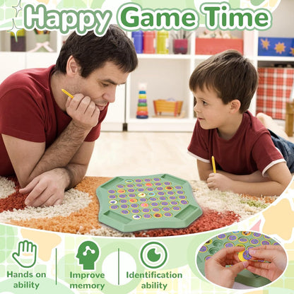 Animal Memory Flip Chess Game Montessori Matching Puzzle Board Game