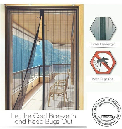 Magnetic Mesh Screen Door Curtain